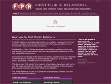 Tablet Screenshot of firstpr.co.uk